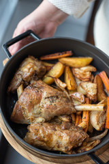 Lamb Shanks with Roasted Root Vegetables