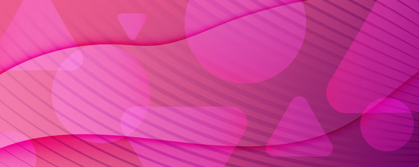 Color Flow Wave. Pink Futuristic Background. 