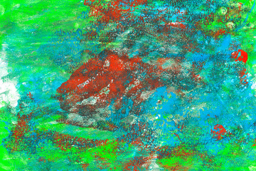 Fototapeta premium Abstract texture hand painted watercolor. Multicolor background.