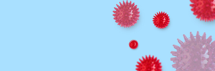 Fototapeta na wymiar Abstract coronavirus background. Medical and science headline.