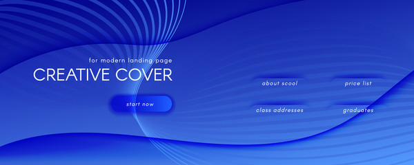 Blue Futuristic Abstract. Technology Elements. 3d 