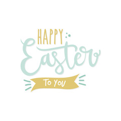 Easter day typography