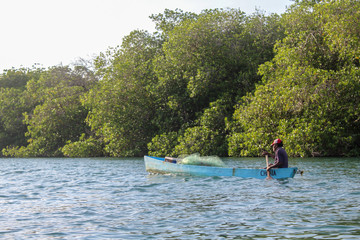 Fototapeta na wymiar kayaking in the lake