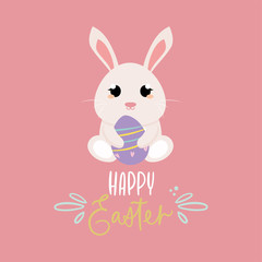 Happy easter day card