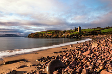Minard Beach and Castle