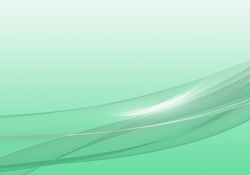 Abstract background waves. Light Seafoam green abstract background for business card or wallpaper
