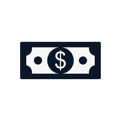 Isolated bill silhouette style icon vector design