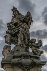 Statue of Saint Ludmila, Charles bridge, Prague