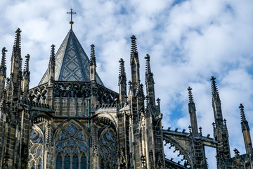 Fototapeta na wymiar Architecture of St Vitus Cathedral