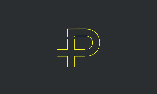 An abstract PLUS + P logo design