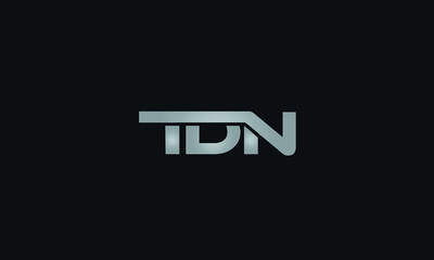 TDN T D N Letter Logo Alphabet Design Template Vector