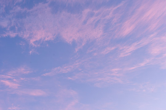 Sunset pink background sky for sky replacement