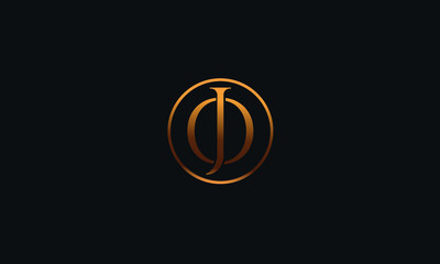 JO OJ J O Letter Logo Alphabet Design Template Vector