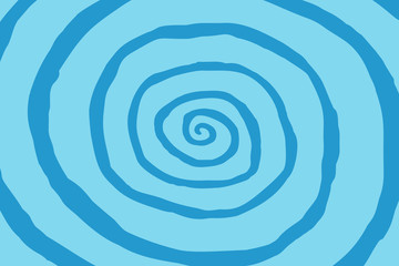 Vector abstract hand drawn background in cartoon style. Illustration of vortex, optical illusion, op art effect