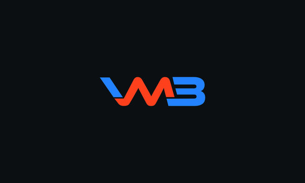 VMB Letter Logo Alphabet Design Template Vector