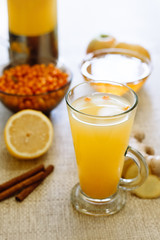 Fruit tea with sea buckthorn