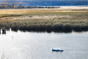 Neajlov river delta in Comana, Giurgiu, Romania