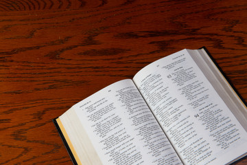 bible on end table