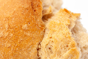 Close up shot of a bread