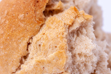 Close up shot of a bread