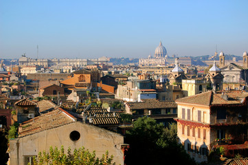 Fototapeta na wymiar Beautiful city view of Rome, Italy