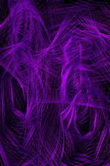 Obraz premium Abstract Pink Pattern with Lines. Bright Spiderweb Isolated on Black Background. Raster. 3D Illustration