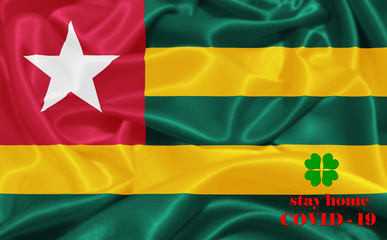 Stay Home . Coronavirus epidemic, word COVID-19. COVID-19 infection concept.Togo