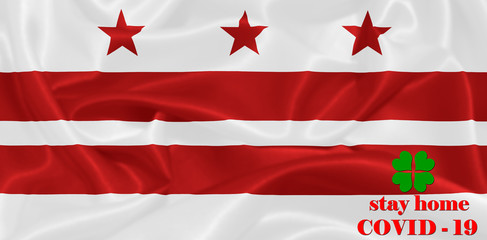 Stay Home . Coronavirus epidemic, word COVID-19. COVID-19 infection concept. United States - Washington, D.C.