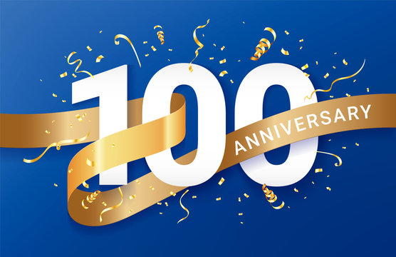 100th Anniversary celebration banner template