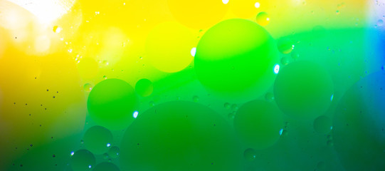 green yellow bubble background
