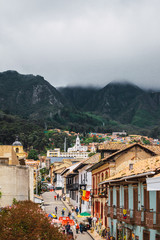Fototapeta na wymiar La Candelaria is the most famous neighborhood in Bogotá, Colombia