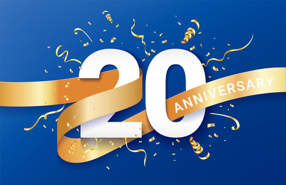 20th Anniversary celebration banner template