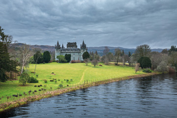 Obraz premium Inveraray Castle in Western Scotland