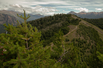 Landscape with mountains