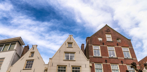 Beautiful Amsterdam typical streets and buildings