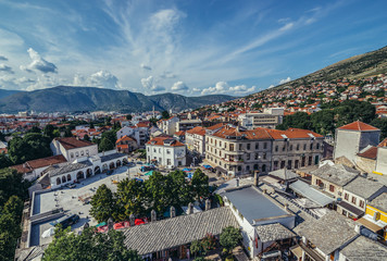 View on Mostar city, Bosnia and Herzegovina