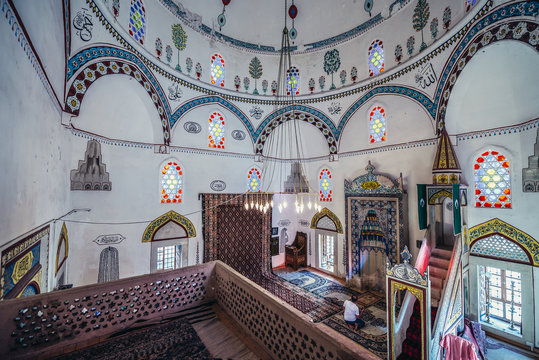  Interior of 17th century Koski Mehmed Pasha Mosque in Mostar, Bosnia and Herzegovina