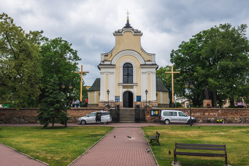 Holy Cross Exaltation Church in Gora Kalwaria, small town near Warsaw, Poland