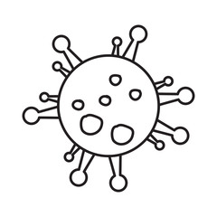 virus corona icon vector logo template EPS 10