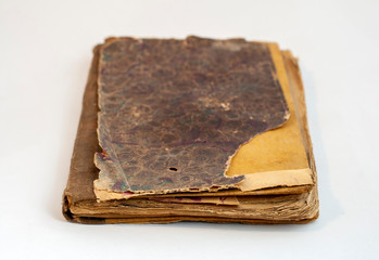 Antique book on white background
