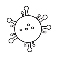 virus corona icon vector logo template EPS 10