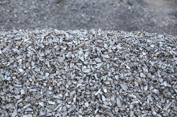  A pile of high-quality fine enriched coal anthracite.