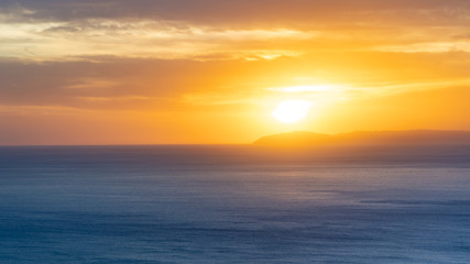 Naklejka na ściany i meble sunset over Catalina Island