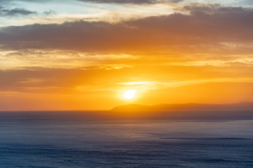 Naklejka na ściany i meble sunset over Catalina Island