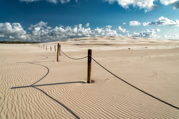 sand dunes in Leba, Poland - obrazy, fototapety, plakaty