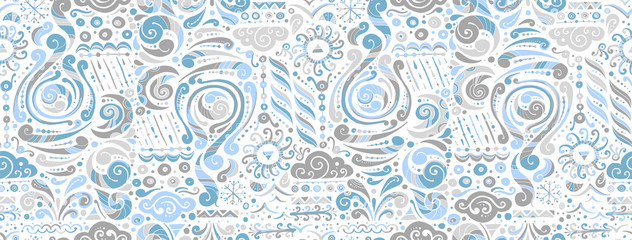 Fototapeta premium Four elements concept. Air design background. Seamless pattern print