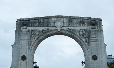 Bridge of Remembrance in Christchurch New Zealand