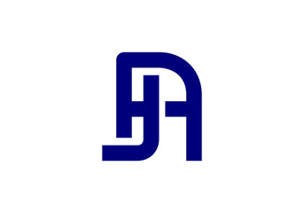 J A, JA Initial Letter Logo design vector template, Graphic Alphabet Symbol for Corporate Business Identity