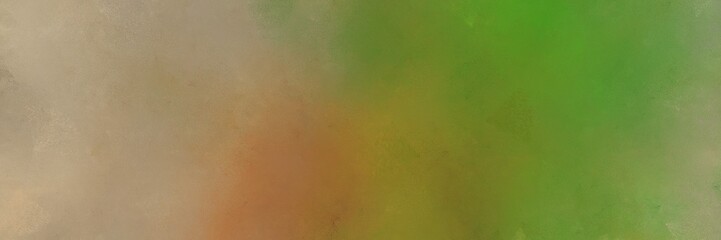 abstract painting background texture with pastel brown, olive drab and rosy brown colors and space for text or image. can be used as header or banner