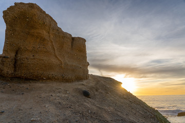 sunset over the pacific